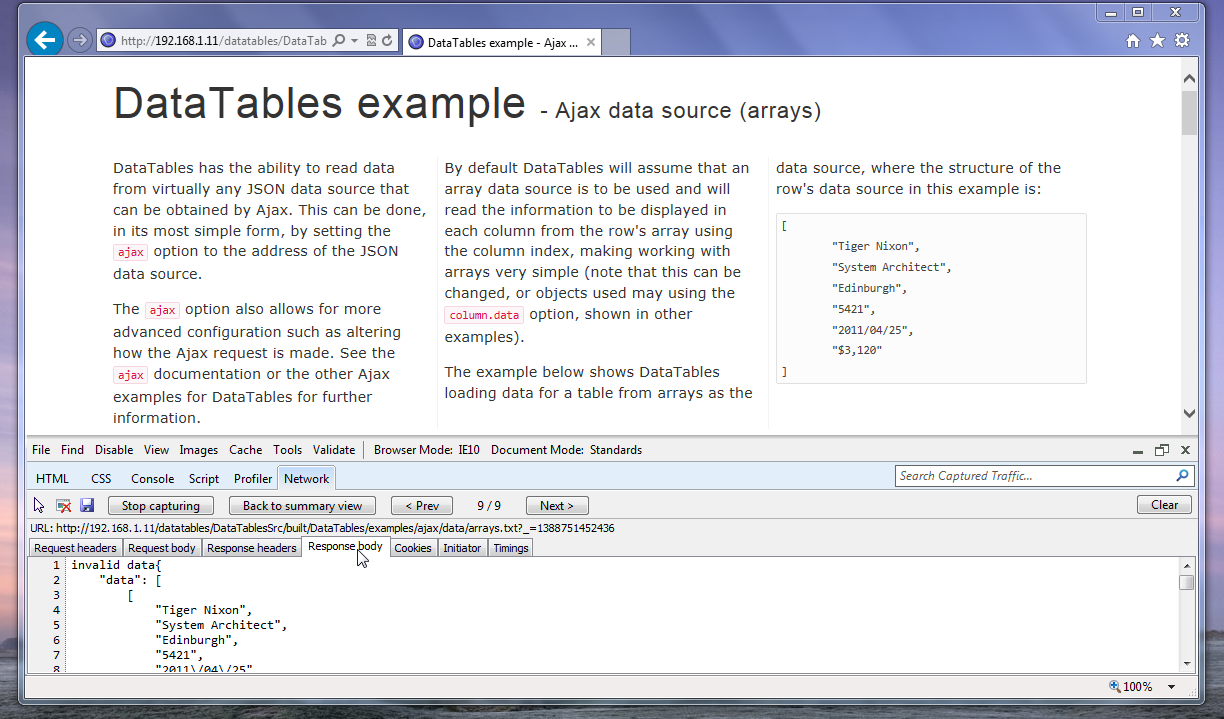 IE debugging - step 4